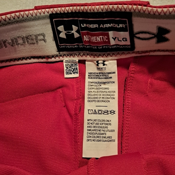 Under Armour boys or girls youth large red sports pants - Picture 2 of 4